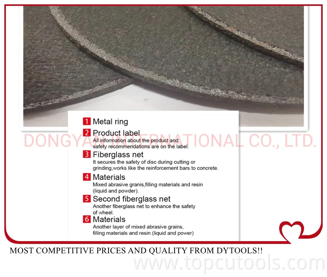 Stainless Steel Abrasive Resin Cutting Disc